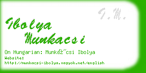 ibolya munkacsi business card